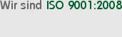 Wir sind ISO 9001:2015 und ISO 14001:2004
zertifiziert